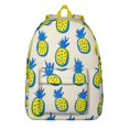 thumbnail image 1 of Hawaiian Pineapple Print Backpack for School and Travel, 1 of 5