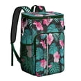 thumbnail image 1 of Hawaiian Print Insulated Backpack Cooler 26 Cans Capacity Lightweight Leak-Proof for Summer Beach Resort Travel, 1 of 6