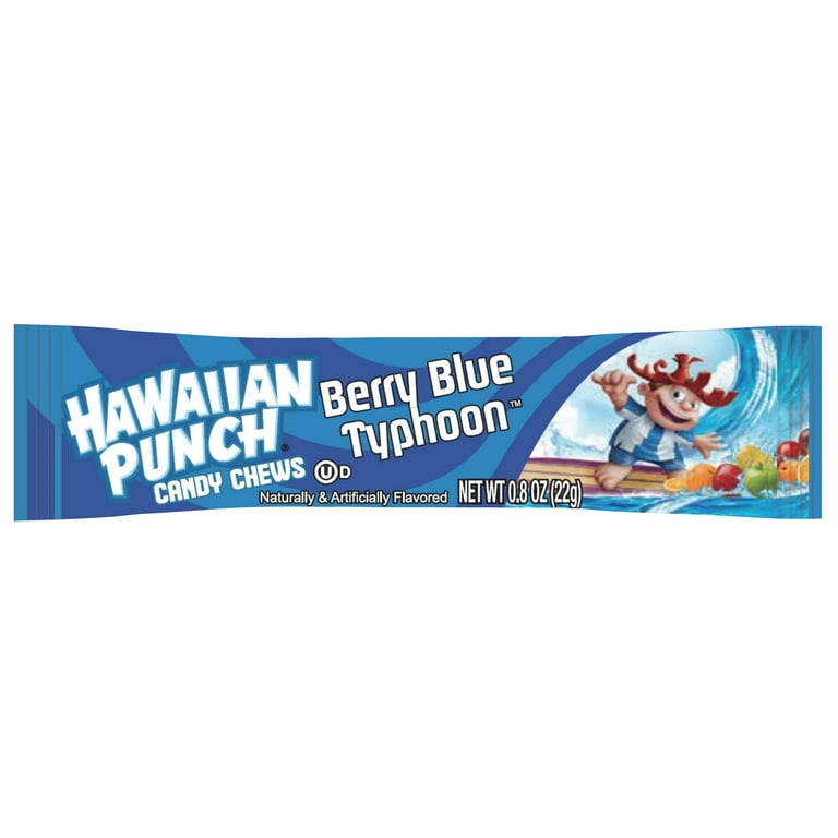 Hawaiian Punch Candy Chews Mini Bars 100 Count Tub 28.2 oz.