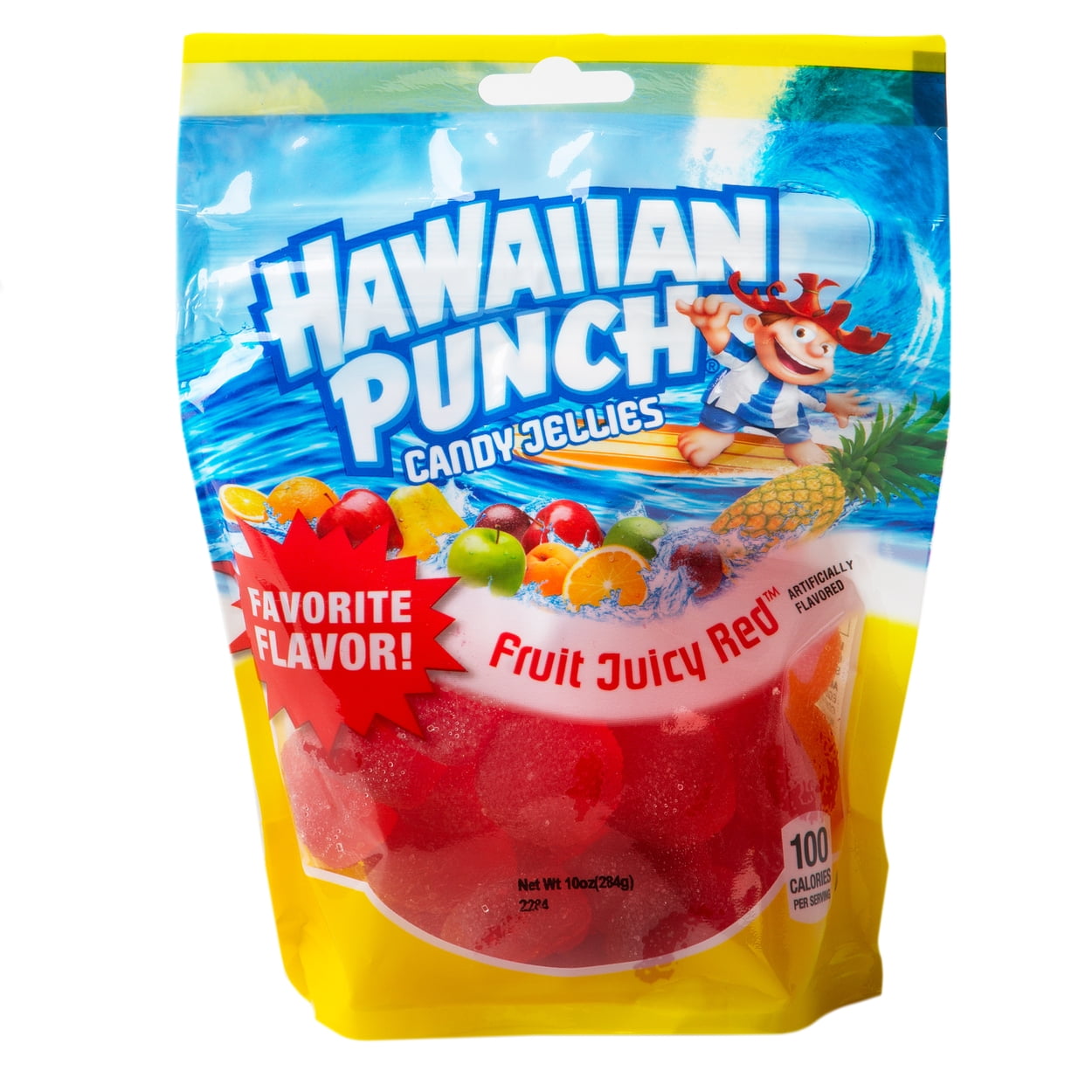 Hawaiian Punch Chewy Candy Jellies, Fruit Juicy Red, 10 Ounce Resealable Bag