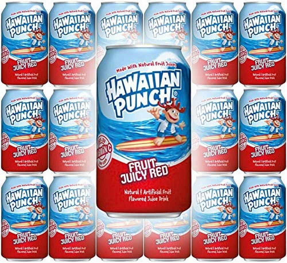 Hawaiian Punch Fruit Juicy Red Tropical Flavors 12oz Can Pack of 18 Walmart