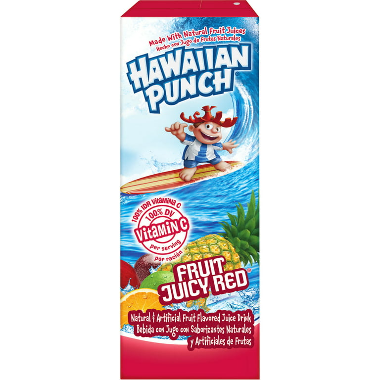 Hawaiian Punch Fruit Juicy Red, 10 fl oz bottles, 24 Count (4 Packs of 6)