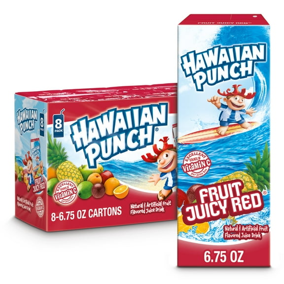 2X - Hawaiian Punch Fruit Juicy Red Juice Drink Boxes