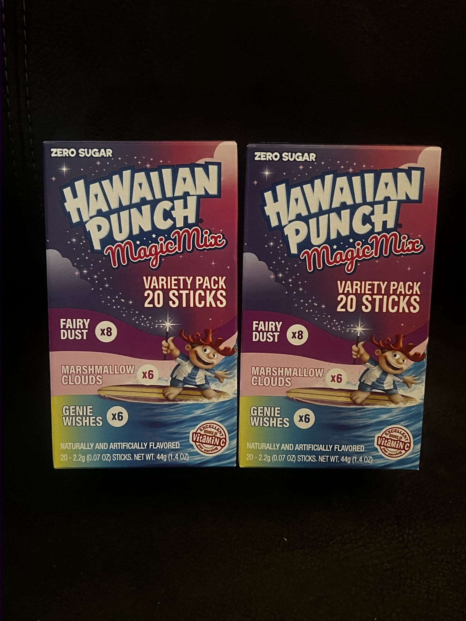 Hawaiian Punch Magic Powder Drink Mix Variety Pack, Fairy Dust, Marshmallow Clouds & Genie Wishes, 20 Sticks (Pack of 2)