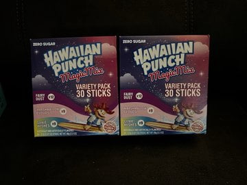 Hawaiian Punch Magic Powder Drink Mix Variety Pack, Fairy Dust, Marshmallow Clouds & Genie Wishes, 30 Sticks