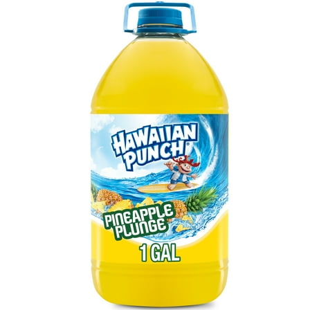 Hawaiian Punch Pineapple Plunge Juice Drink, 1 Gal, Bottle