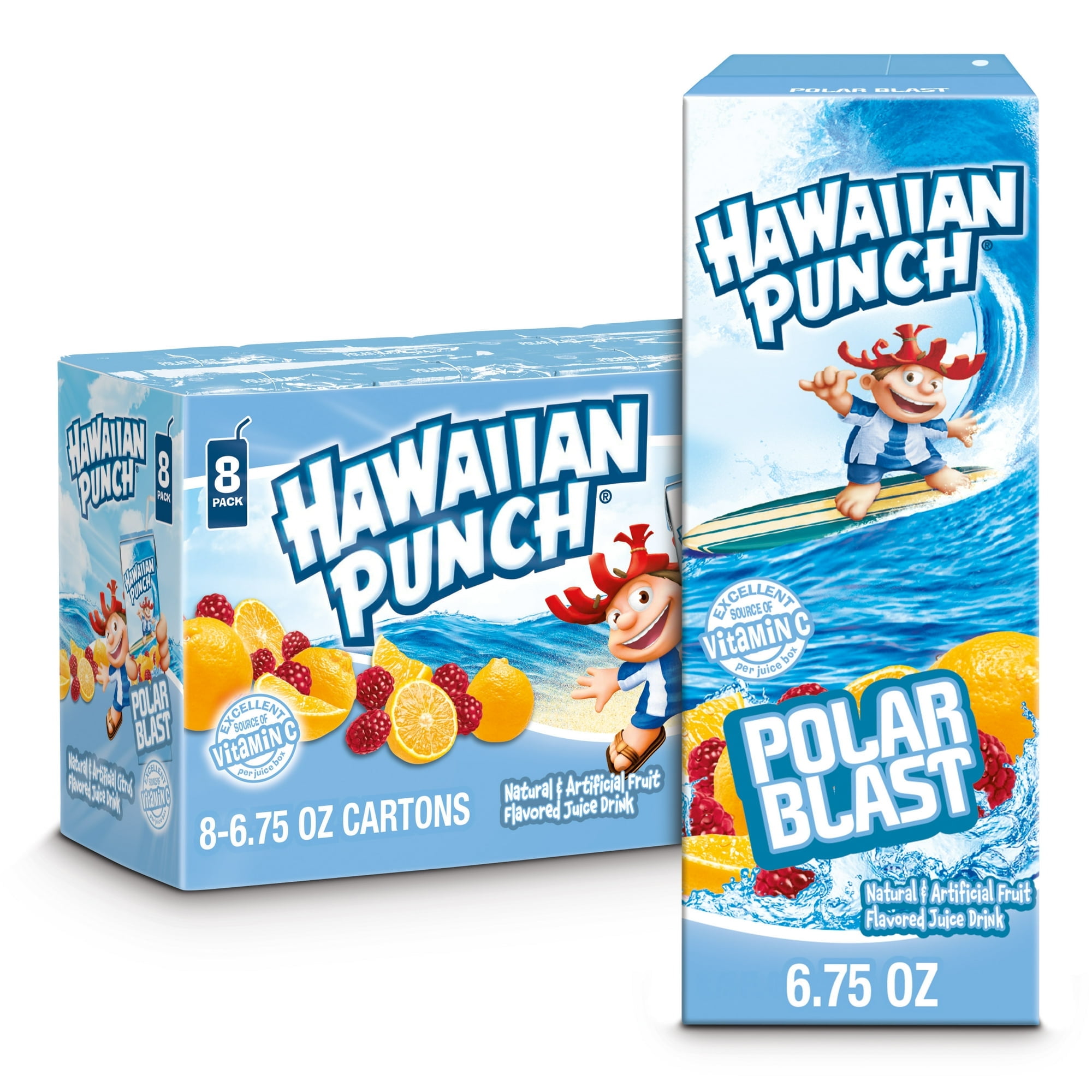 Hawaiian Punch Fruit Juicy Red Juice Drink, 6.75 fl oz, 8 Count Boxes