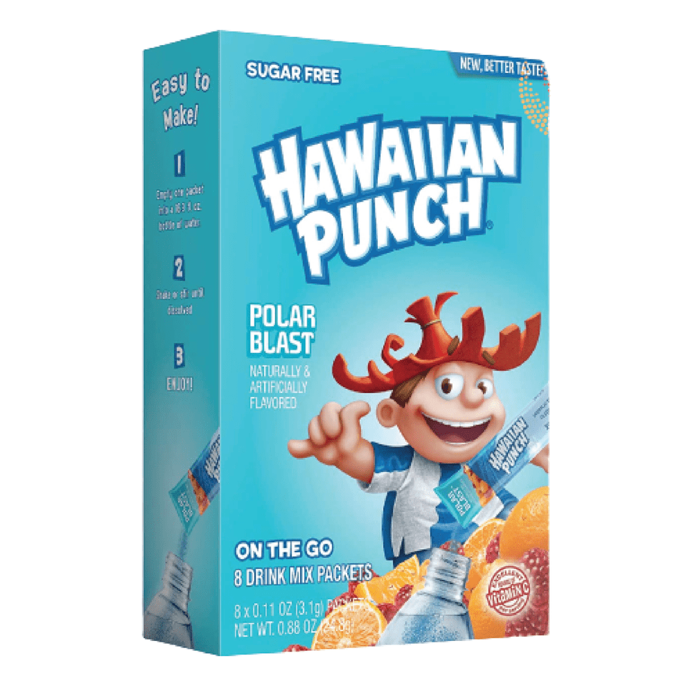 Hawaiian Punch Singles To Go Polar Blast Drink Mix 8 Singles Each 3