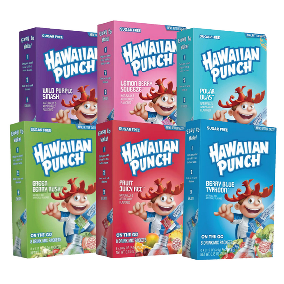 Hawaiian Punch Singles To Go Variety Drink Mix | 12 Packs |