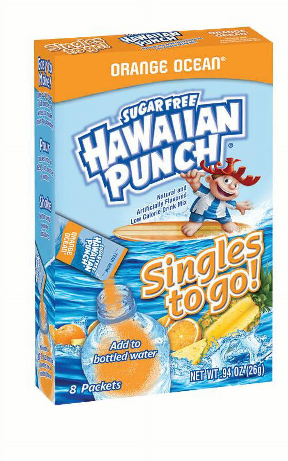 Find Your Perfect Hawaiian Punch SugarFree Orange Ocean To Go Drink Mix Singles, 0.94 Oz., 96