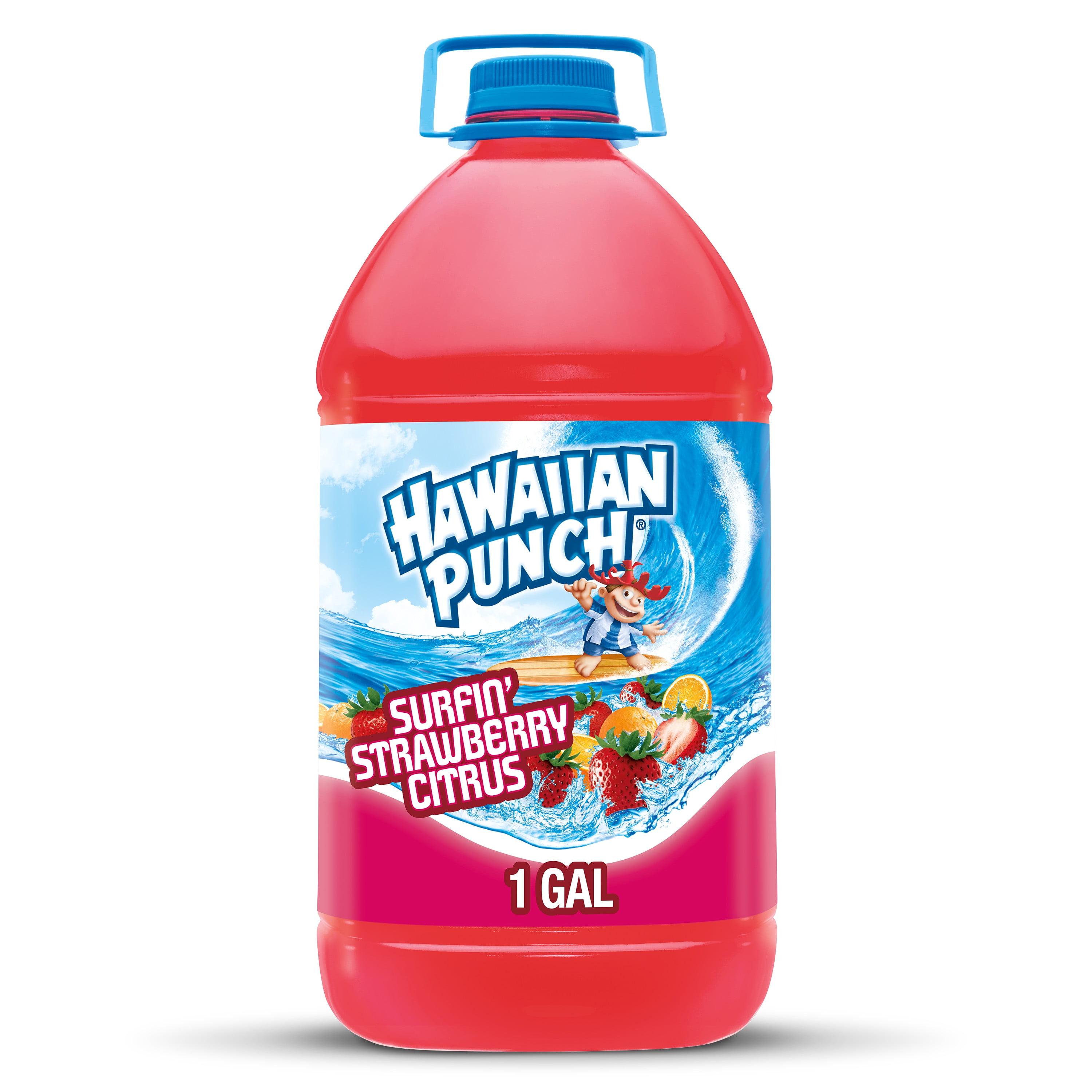 Hawaiian Punch Surfin' Strawberry Citrus Juice, 1 Gal, Bottle-Pack Of 4