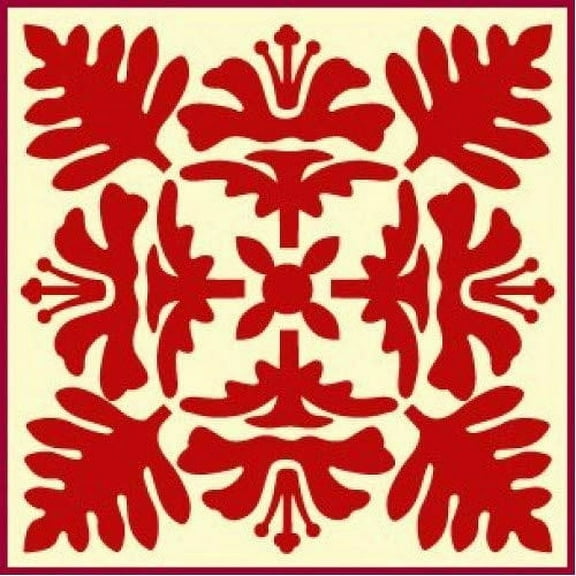 Hawaiian Quilt 2 Stencil - Quilting Stencils Plastic Stencils DIY Decorative Stencil Template Painting Gifts Crafts Laser Cut Mylar Reusable Templates - The Artful Stencil
