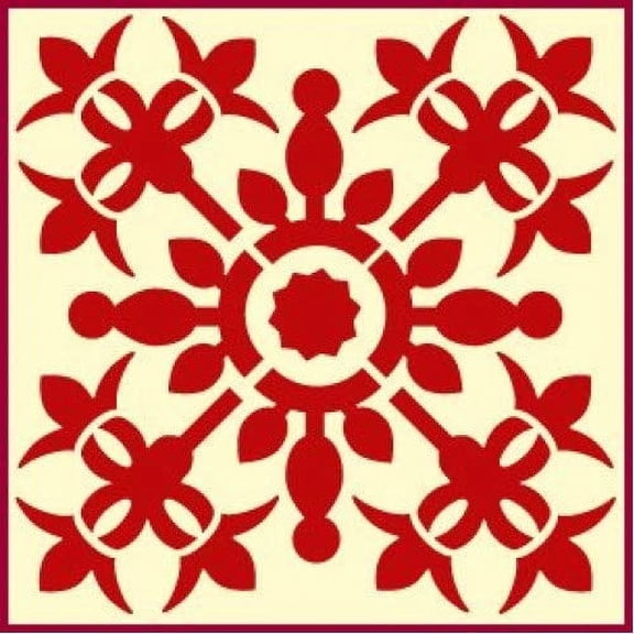 Hawaiian Quilt 4 Stencil - Quilting Stencils Plastic Stencils DIY Decorative Stencil Template Painting Gifts Crafts Laser Cut Mylar Reusable Templates - The Artful Stencil