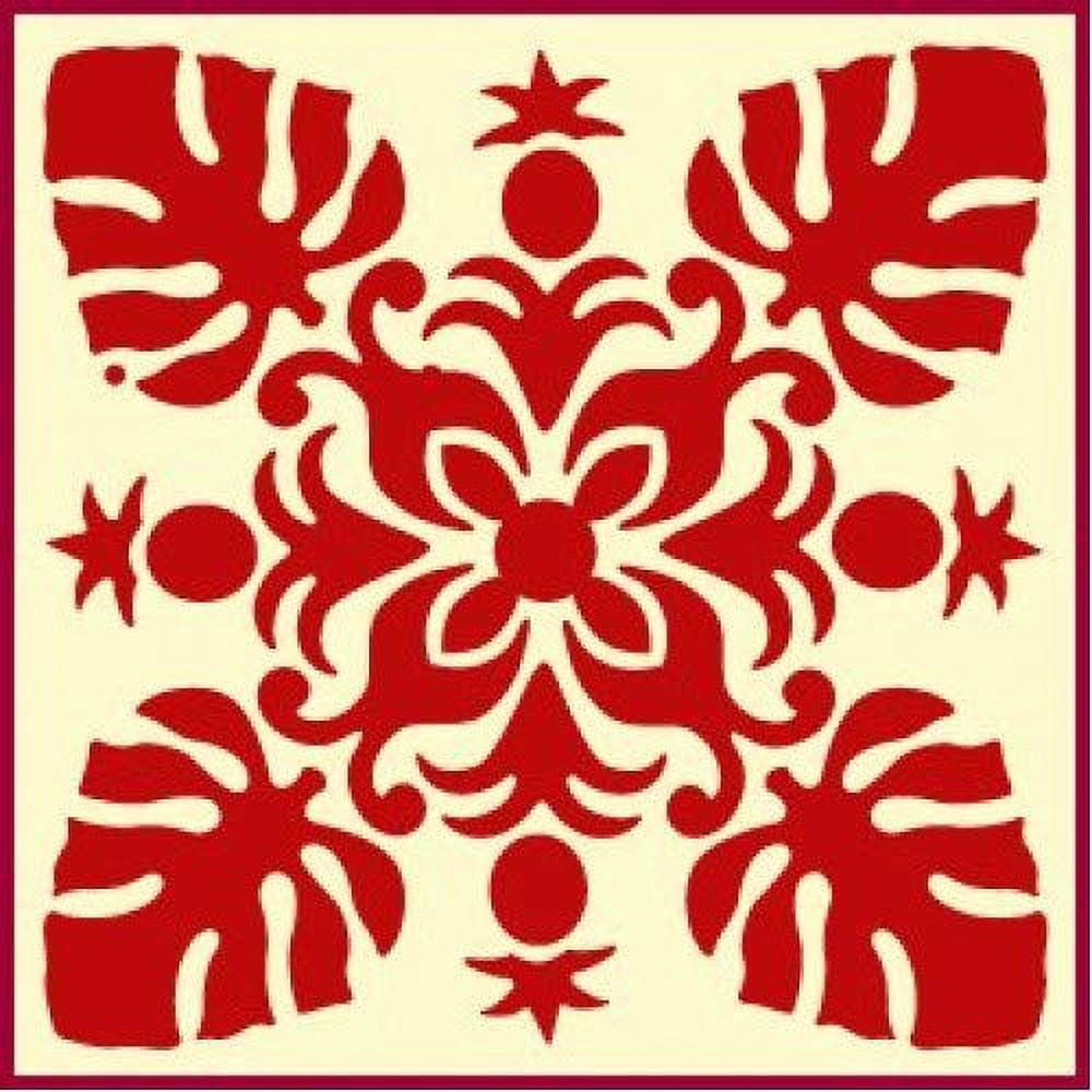 Hawaiian Quilt 5 Stencil Quilting Stencils Plastic Stencils DIY Decorative Stencil Template