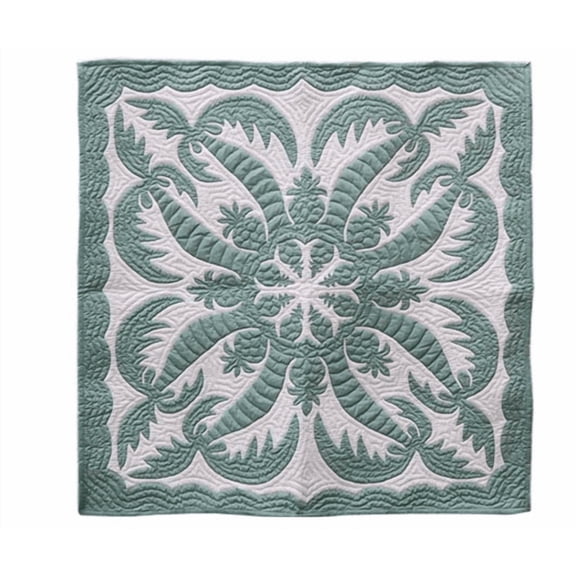Hawaiian Quilt Wall Hanging, 42"x42", Cocopine