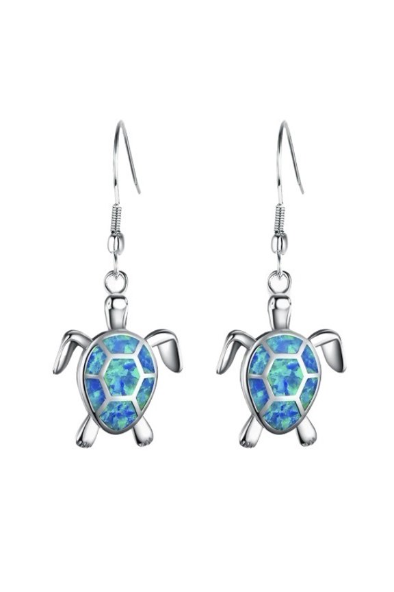 Hawaiian Sea Turtle Lady Earrings a pair (two pieces)