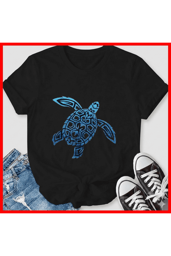 Hawaiian Sea Turtle Tribal Polynesian Pacific Cruise Souvenir Top Unisex T-Shirt, up to size 5XL