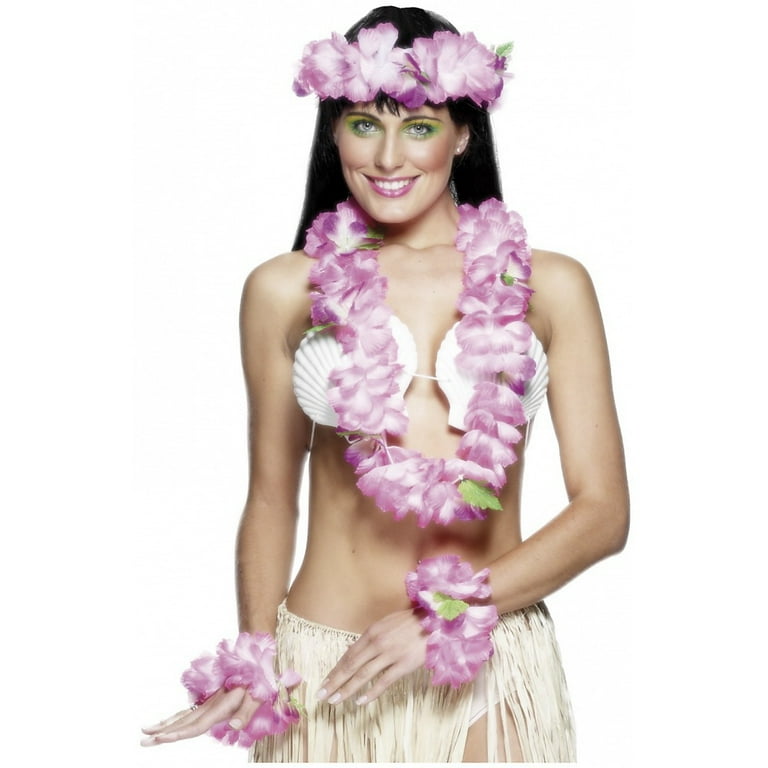 Hawaiian Set Pink Adult Hawaiian Set Pink Adult