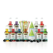 Hawaiian Shaved Ice 10-Flavor Snow Cone Syrup Pack with Accessories