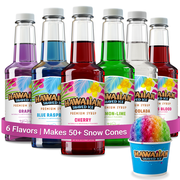 Hawaiian Shaved Ice Snow Cone Syrup The Classic Pack, 6 Pints, Shelf-Stable