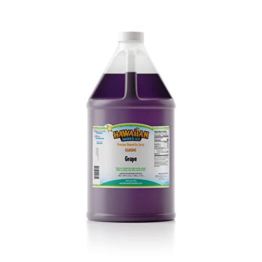 Hawaiian Shaved Ice Syrup, .. Grape, Gallon