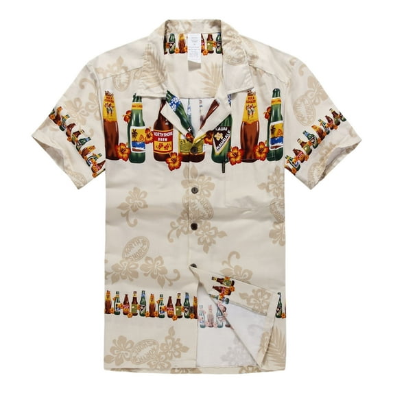 Hawaiian Shirt Aloha Shirt in Tan Brew