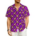 thumbnail image 1 of Hawaiian Shirt Beach Red Balloon Dog Blouses Cartoon Animal Retro Casual Shirts Men Short-, 1 of 5