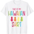 thumbnail image 1 of Hawaiian Shirt Day Pineapple Spirit Tropical Vacation Gift T-Shirt100% pure cotton white short-sleeved T-shirts for men and women, 1 of 4