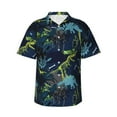 thumbnail image 1 of Hawaiian Shirt For Men, Abstract Dinosaur Mens Button Down Short Sleeve Shirt, Summer Beach Shirts For Men, 1 of 2