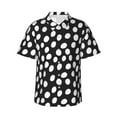 thumbnail image 1 of Hawaiian Shirt For Men, Abstract Dot Pattern Mens Button Down Short Sleeve Shirt, Summer Beach Shirts For Men, 1 of 2