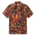 thumbnail image 1 of Hawaiian Shirt For Men Blazing Tiger Shirt Camp Collar 100% Cotton, 1 of 8