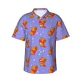 thumbnail image 1 of Hawaiian Shirt For Men, Capybaras Christmas Mens Button Down Short Sleeve Shirt, Summer Beach Shirts For Men, 1 of 2