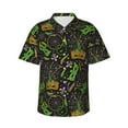 thumbnail image 1 of Hawaiian Shirt For Men, Carnival Mardi Gras3 Mens Button Down Short Sleeve Shirt, Summer Beach Shirts For Men, 1 of 2