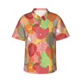 thumbnail image 1 of Hawaiian Shirt For Men, Colorful Fruit Mens Button Down Short Sleeve Shirt, Summer Beach Shirts For Men, 1 of 2