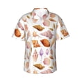 thumbnail image 1 of Hawaiian Shirt For Men, Conch Shell No.J912 Mens Button Down Short Sleeve Shirt, Summer Beach Shirts For Men, 1 of 2