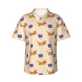 thumbnail image 1 of Hawaiian Shirt For Men, Dachshund Dog Puppy Clouds Mens Button Down Short Sleeve Shirt, Summer Beach Shirts For Men, 1 of 2