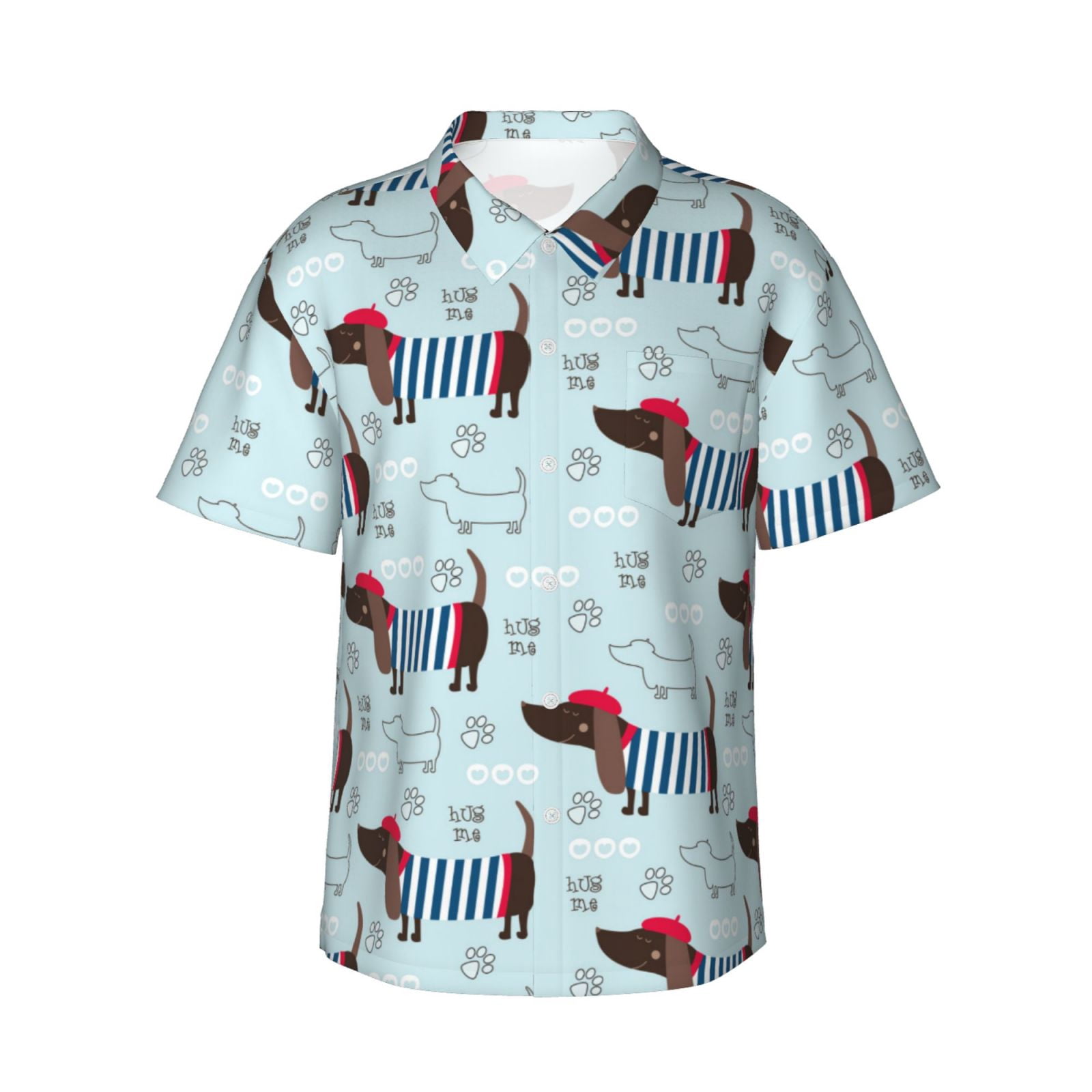 Short Sleeve Boyfriend Shirt Hounds Paisley