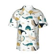 thumbnail image 1 of Hawaiian Shirt For Men, Funny Whale Mens Button Down Short Sleeve Shirt, Summer Beach Shirts For Men, 1 of 2