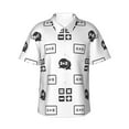 thumbnail image 1 of Hawaiian Shirt For Men, Math Algorithm Print Mens Button Down Short Sleeve Shirt, Summer Beach Shirts For Men, 1 of 2