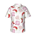 thumbnail image 1 of Hawaiian Shirt For Men, Onion Pattern Chili Mens Button Down Short Sleeve Shirt, Summer Beach Shirts For Men, 1 of 2