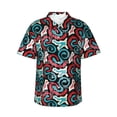 thumbnail image 1 of Hawaiian Shirt For Men, Pattern Mens Button Down Short Sleeve Shirt, Summer Beach Shirts For Men, 1 of 2