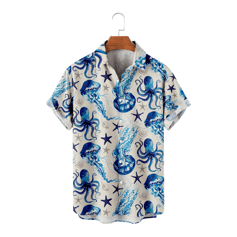 Mens octopus button down on sale shirt