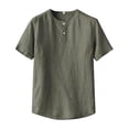 thumbnail image 1 of Hawaiian Shirt for Men, Beach Shirts for Men, Lapel Button Down Solid Color Short Sleeve Casual Holiday Floral Short Sleeve Shirt Summer Tropical Beach Tops 2026, 1 of 3