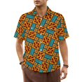thumbnail image 1 of Hawaiian Shirt Vacation Tribal Print Blouses Retro Floral Novelty Casual Shirts Men Short-, 1 of 5