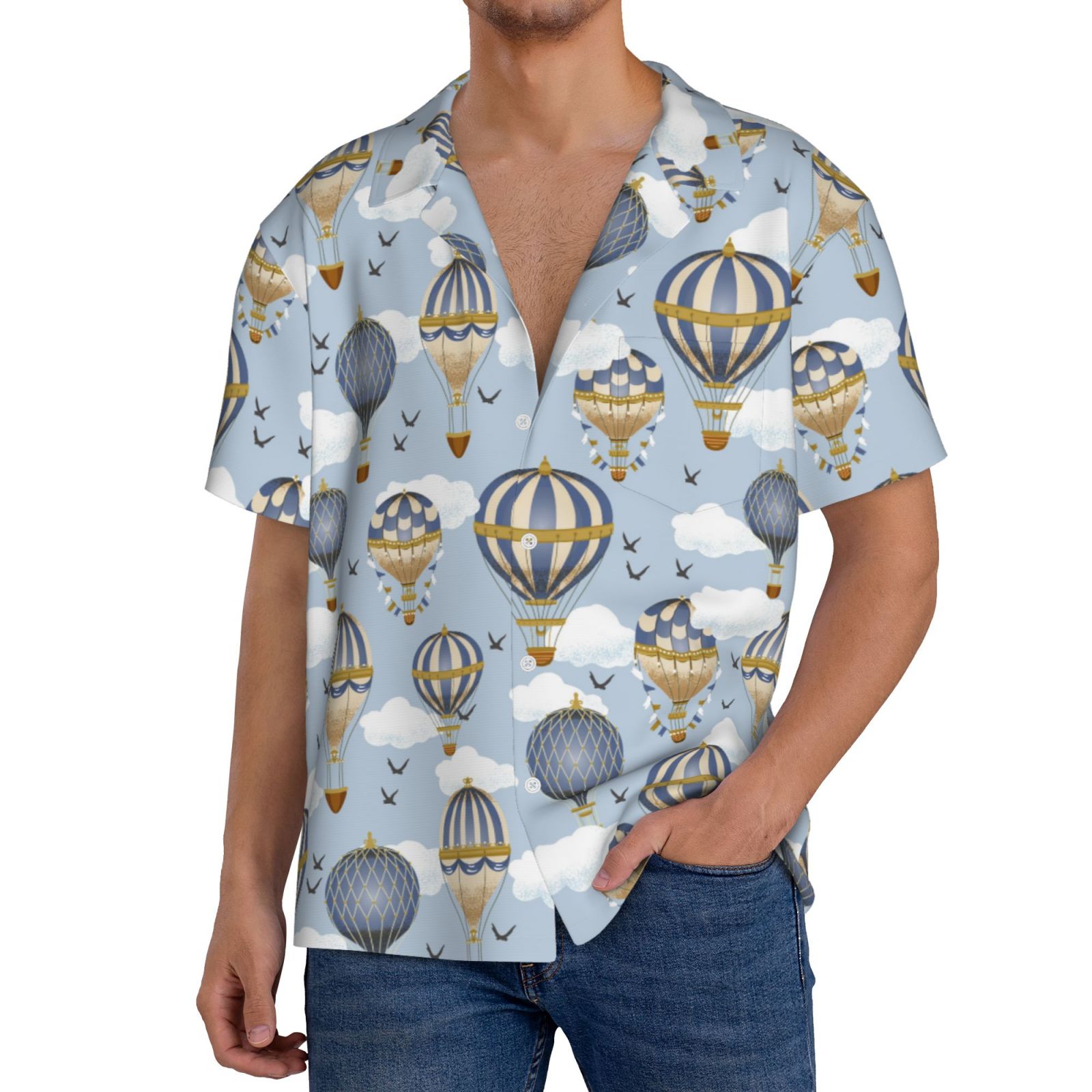 Hawaiian Shirt for Men - Balloon Vintage Short Sleeve Button Down ...