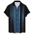 thumbnail image 1 of Hawaiian Shirt for Men Bowling Shirt Short Sleeve Button Down Summer Beach Casual Button Front Shirts with Pocket Black 5XL, 1 of 3