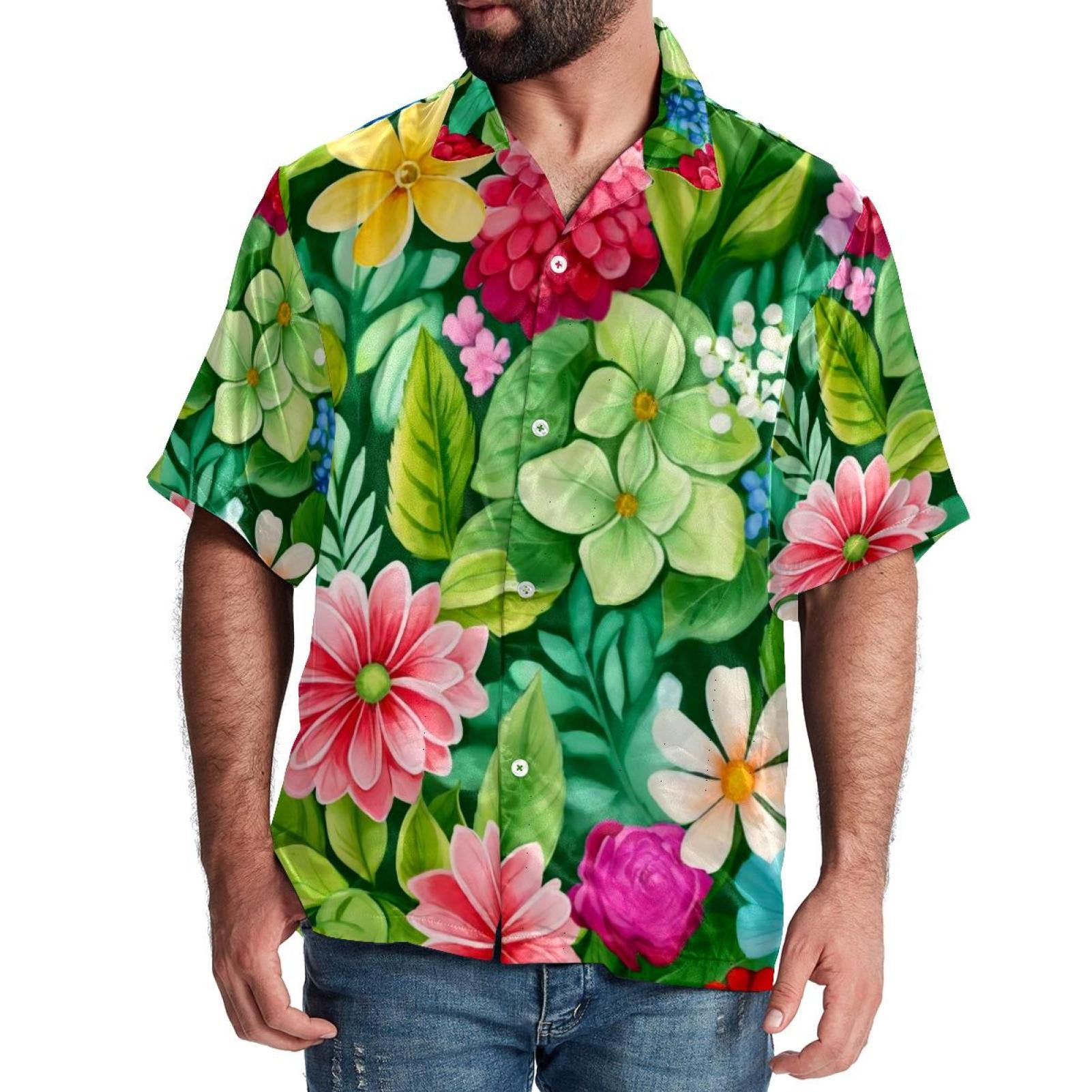 Hawaiian Shirt for Men Short Sleeve Button Down Shirt Causal Summer ...