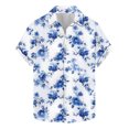 thumbnail image 1 of Hawaiian Shirt for Men, Tropical Graphic Beach Shirts Casual Summer Button Down Short Sleeve Floral Shirt Vacation Outfits, 1 of 4