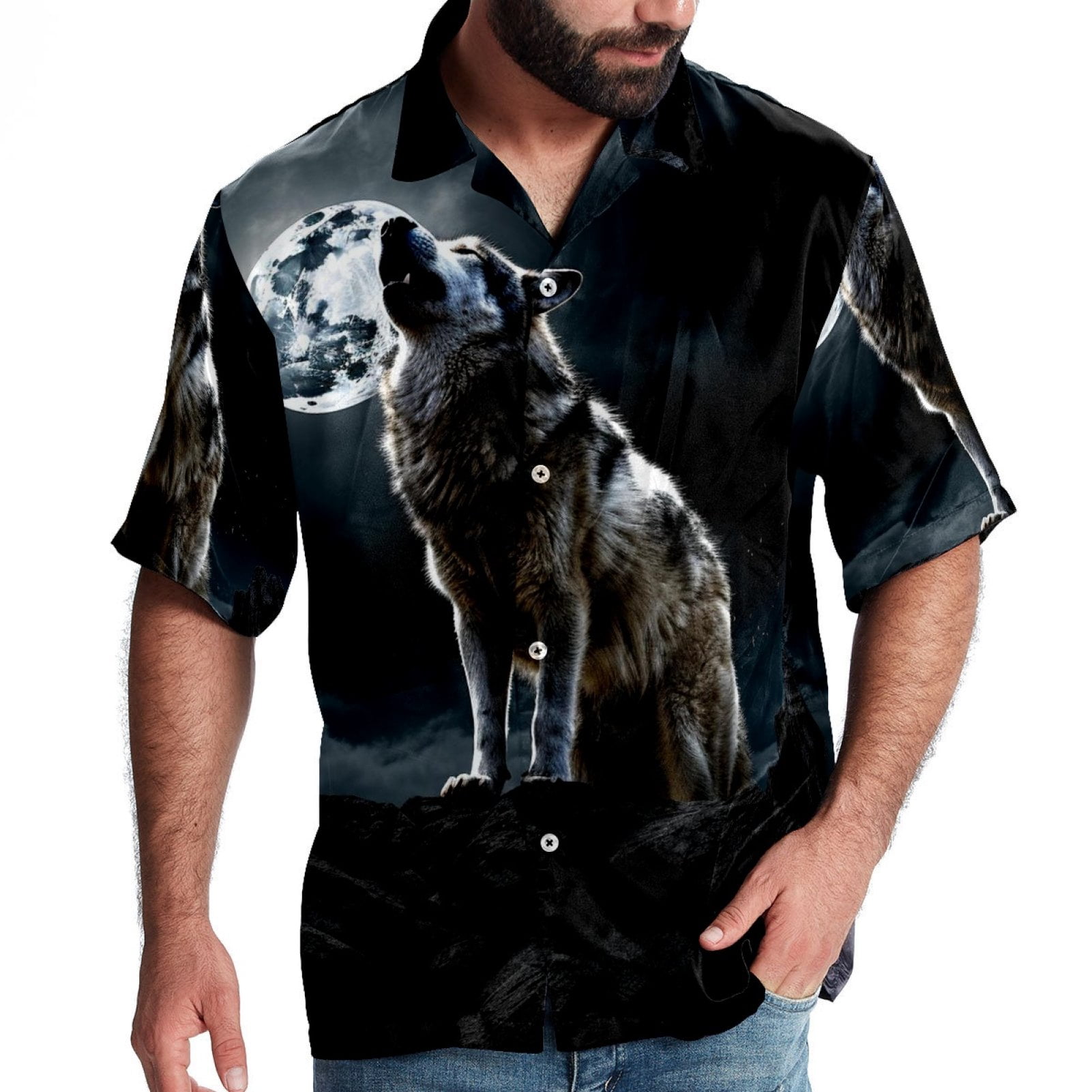 Hawaiian Shirt for Men and Women,Mens Shirts,M,Christmas Background