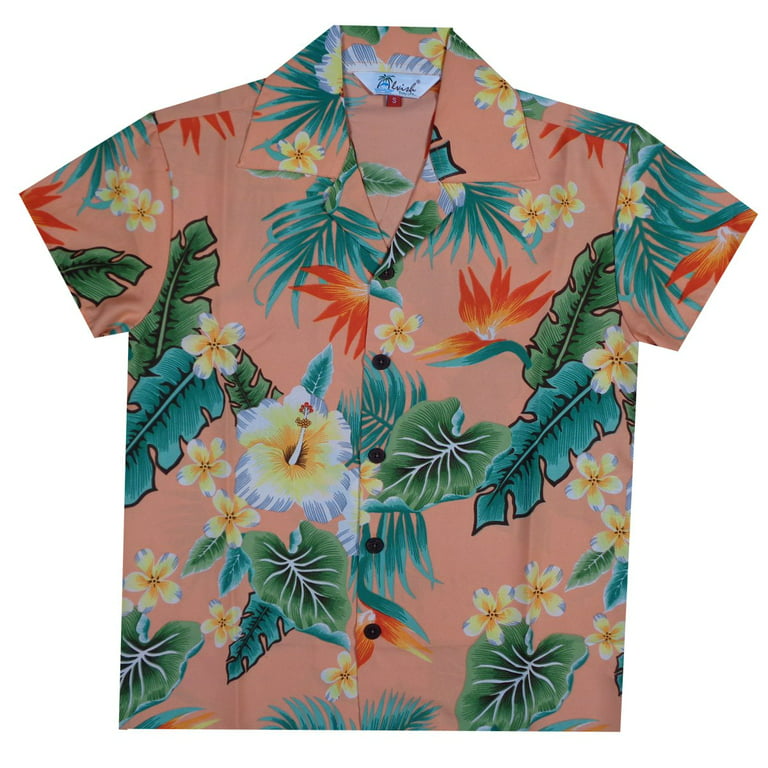 Pink Hibiscus Rayon Mens Aloha Shirt - Hilo Hattie®